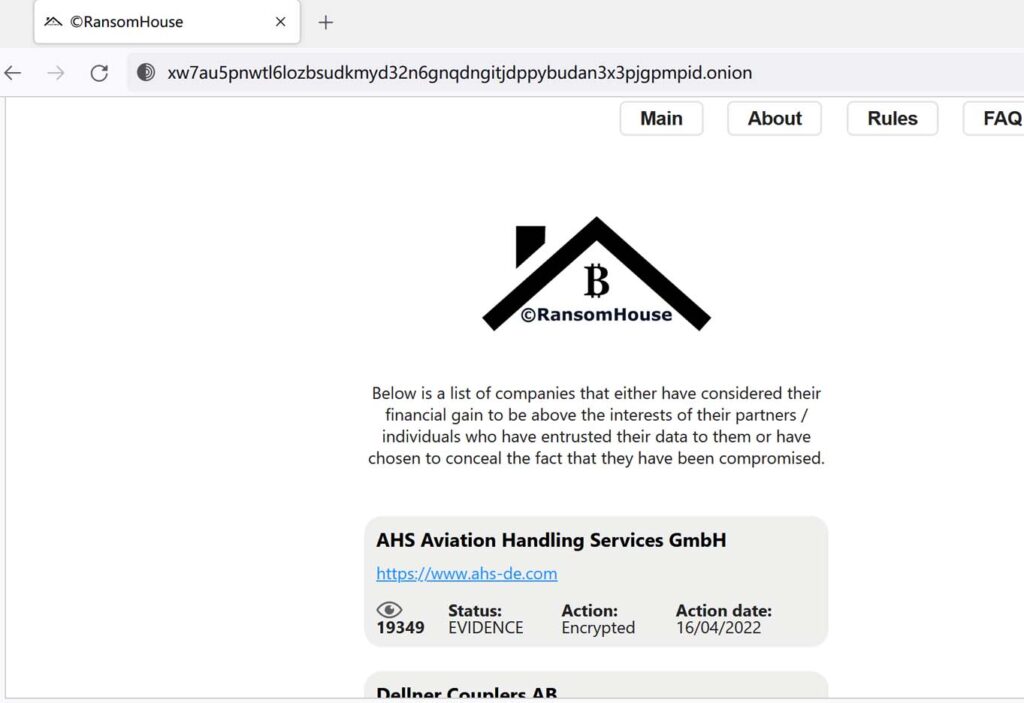 新的勒索组织RansomHouse称：受害者是罪魁祸首
