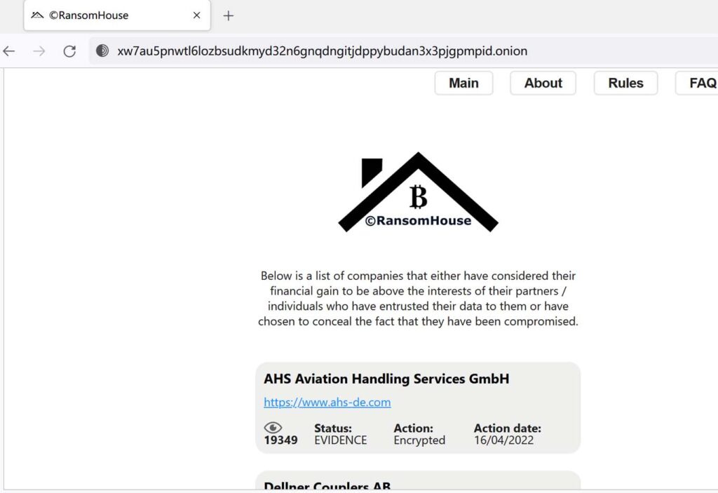 新的勒索组织RansomHouse称：受害者是罪魁祸首