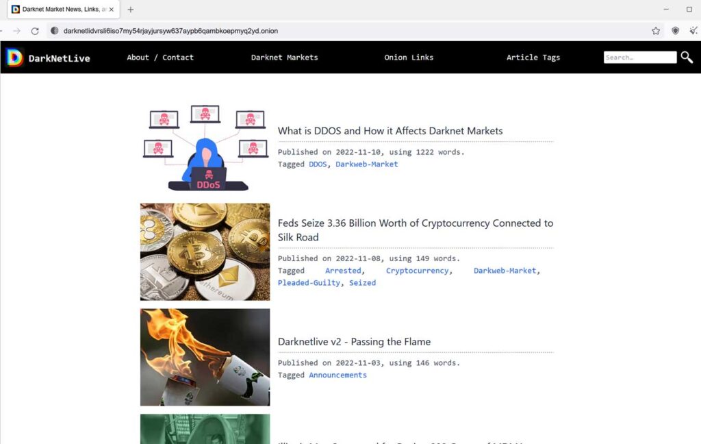 著名的暗网资讯与导航网站Darknetlive已经转手出售，新管理员发布公告称火焰传递