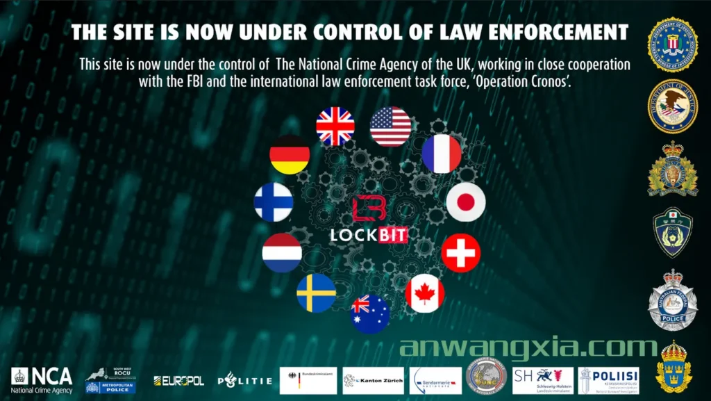 臭名昭著的LockBit勒索软件团伙的暗网泄密网站被国际执法机构成功取缔