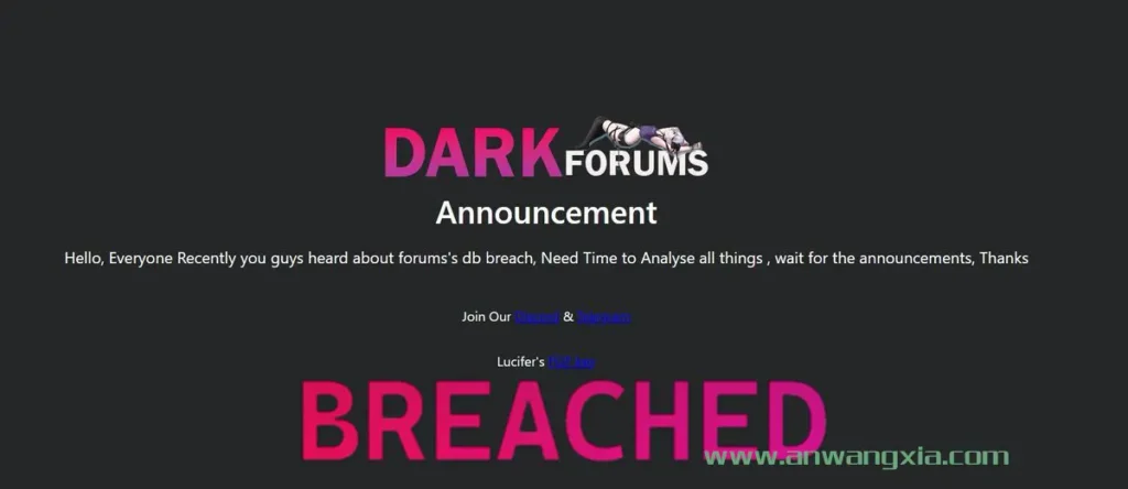 网络安全组织NullSecurityX称暗网论坛DarkForums被黑，实为存在XSS漏洞