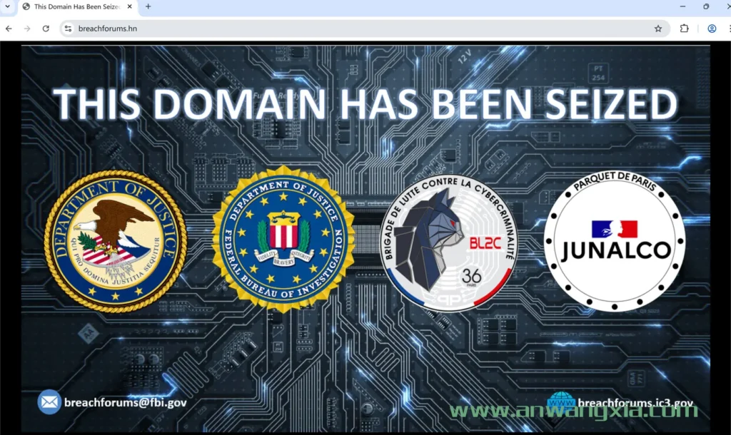 FBI查封Scattered Lapsus$ Hunters用于勒索Salesforce的BreachForums新域名，BreachForums论坛时代已然终结