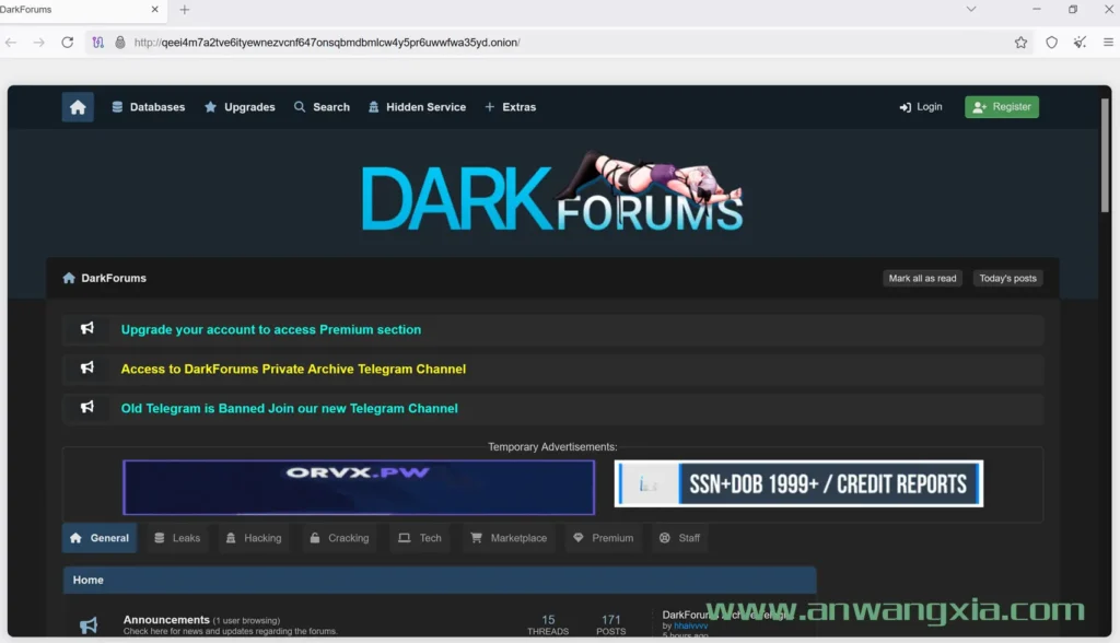 新的暗网数据泄露论坛DarkForums发展迅猛，似已取代BreachForums